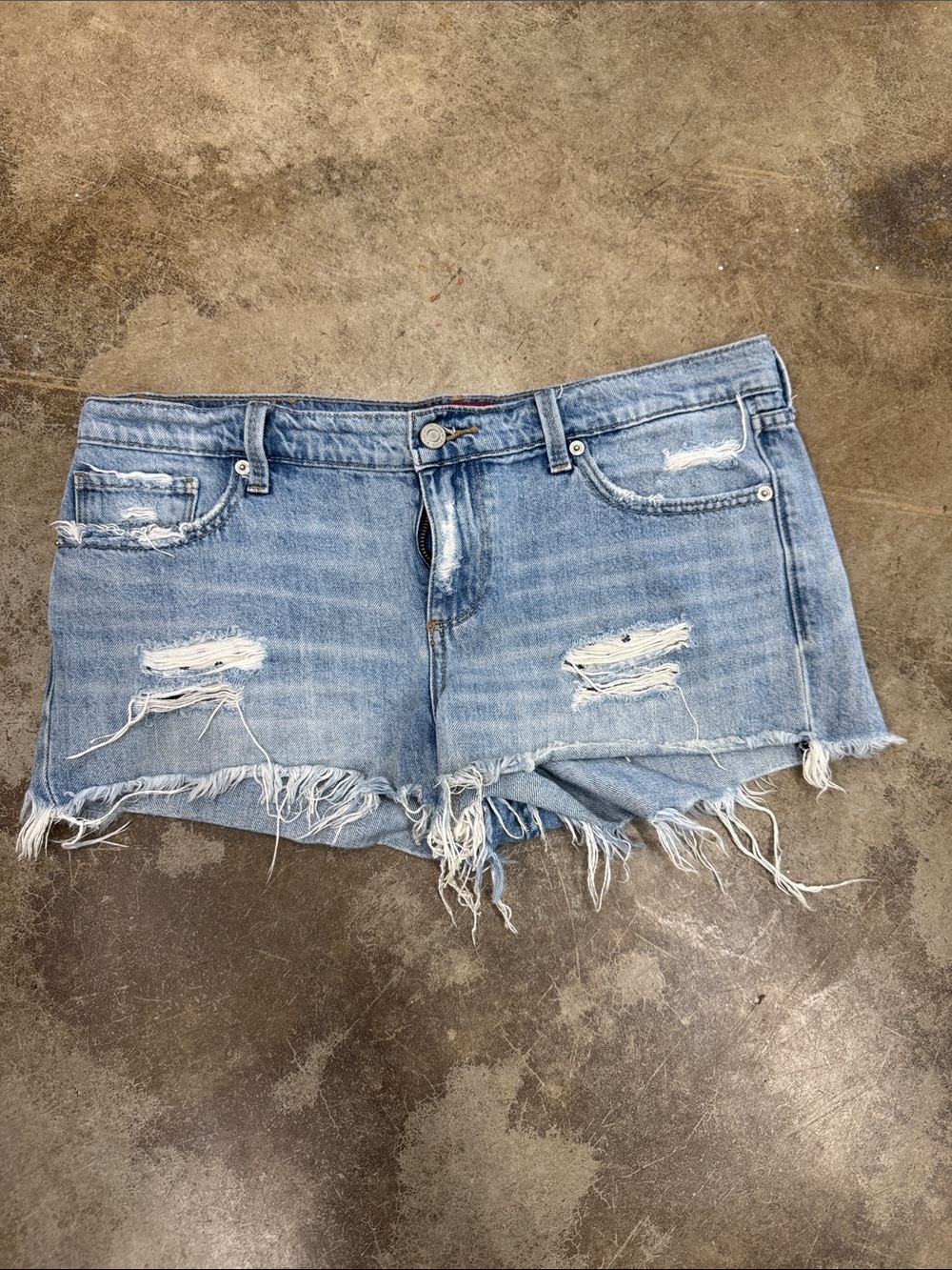 Lucky Brand Light Blue Distressed Denim Cutoff Shorts